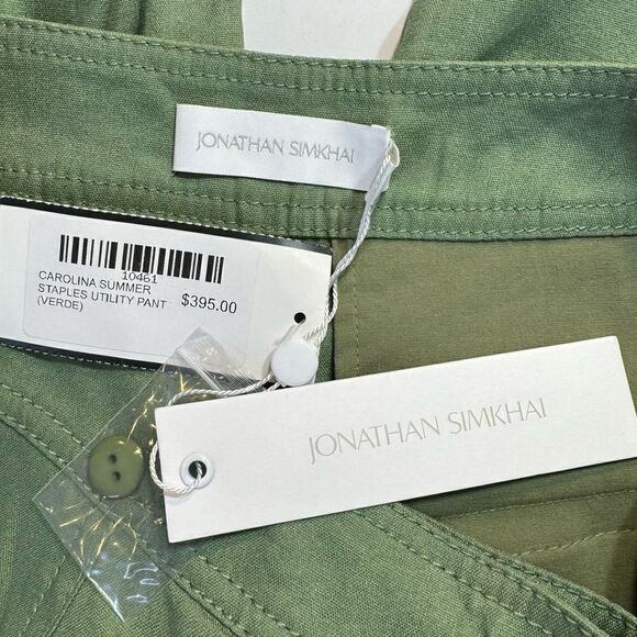 NEW Simkhai Carolina Utility Pant Verde Green Size 6 - Picture 9 of 12